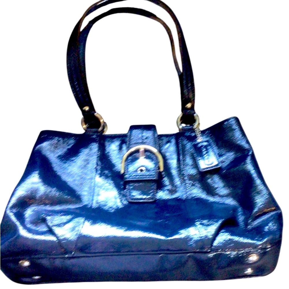 EUC Womens Coach Cobalt Blue Satchel - Picture 2 of 8
